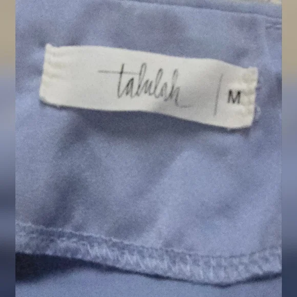 Talulah Lavender Wrap Midi Skirt M | Draped Front Tie Flowy Elegant - Picture 5 of 5